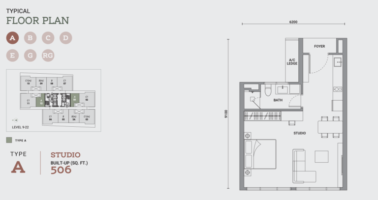 Enlace Suites 2 - Floor Plan - Type A