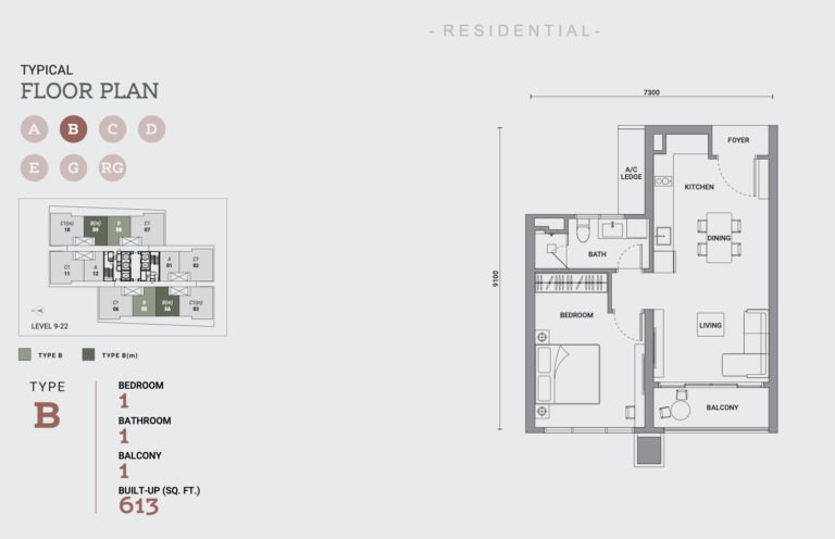 Enlace Suites 2 - Floor Plan - Type B